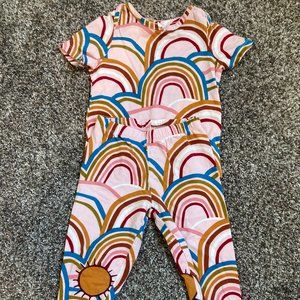 Pink Chicken 18-24m Rainbow Pattern Pajamas